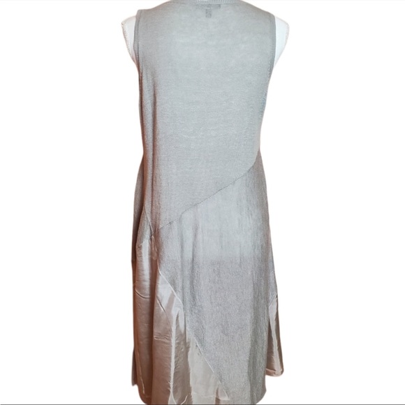Eileen Fisher linen silk high and low dress. - Picture 5 of 8